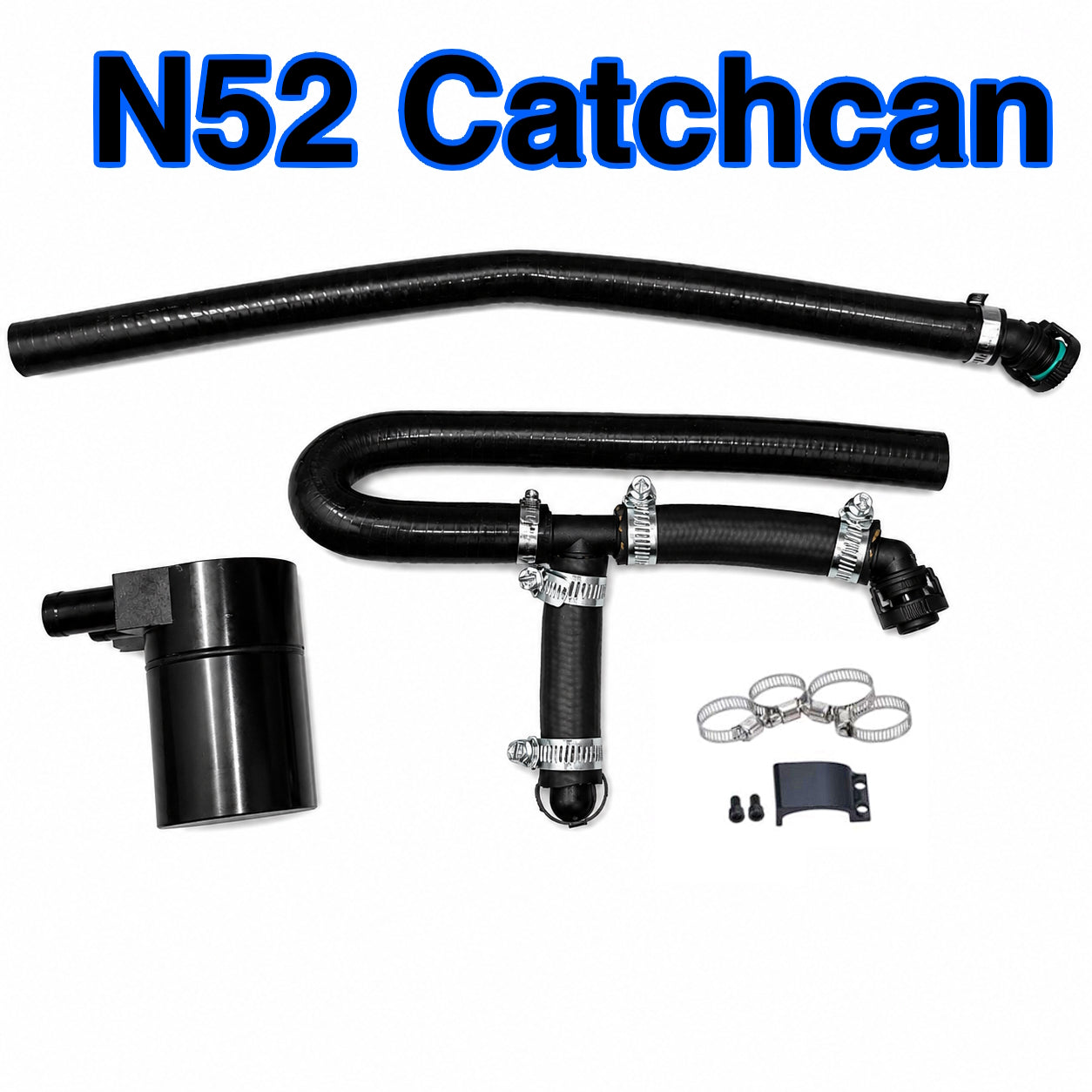 N52 Oil Catchcan with Upgraded PCV Hoses